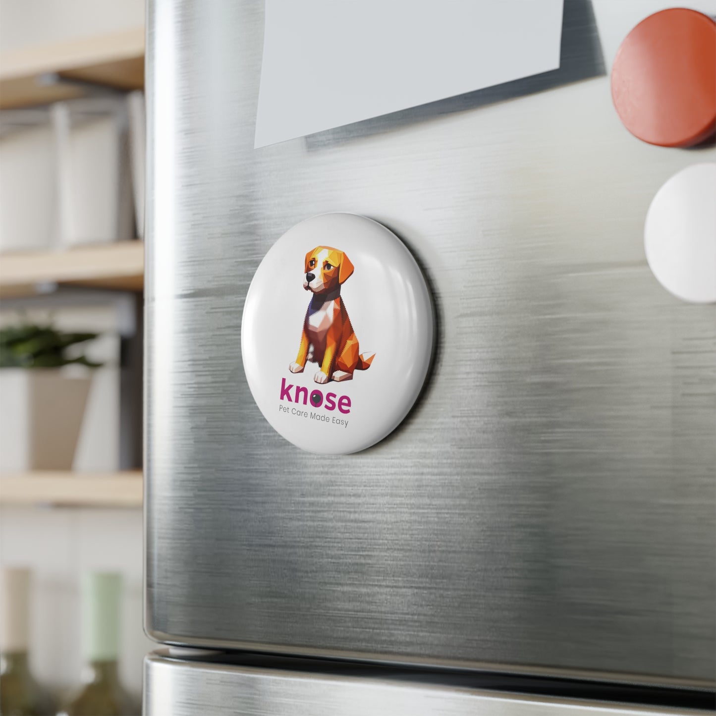 Knose Button Magnet, Round (1 & 10 pcs)
